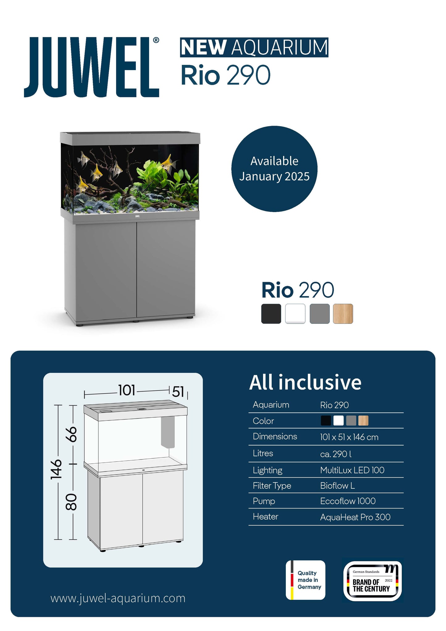 Juwel Rio 290 disponibili da gennaio 2025