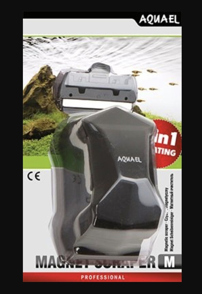 AQUAEL MAGNET SCRAPER 2 IN 1 calamita con lametta